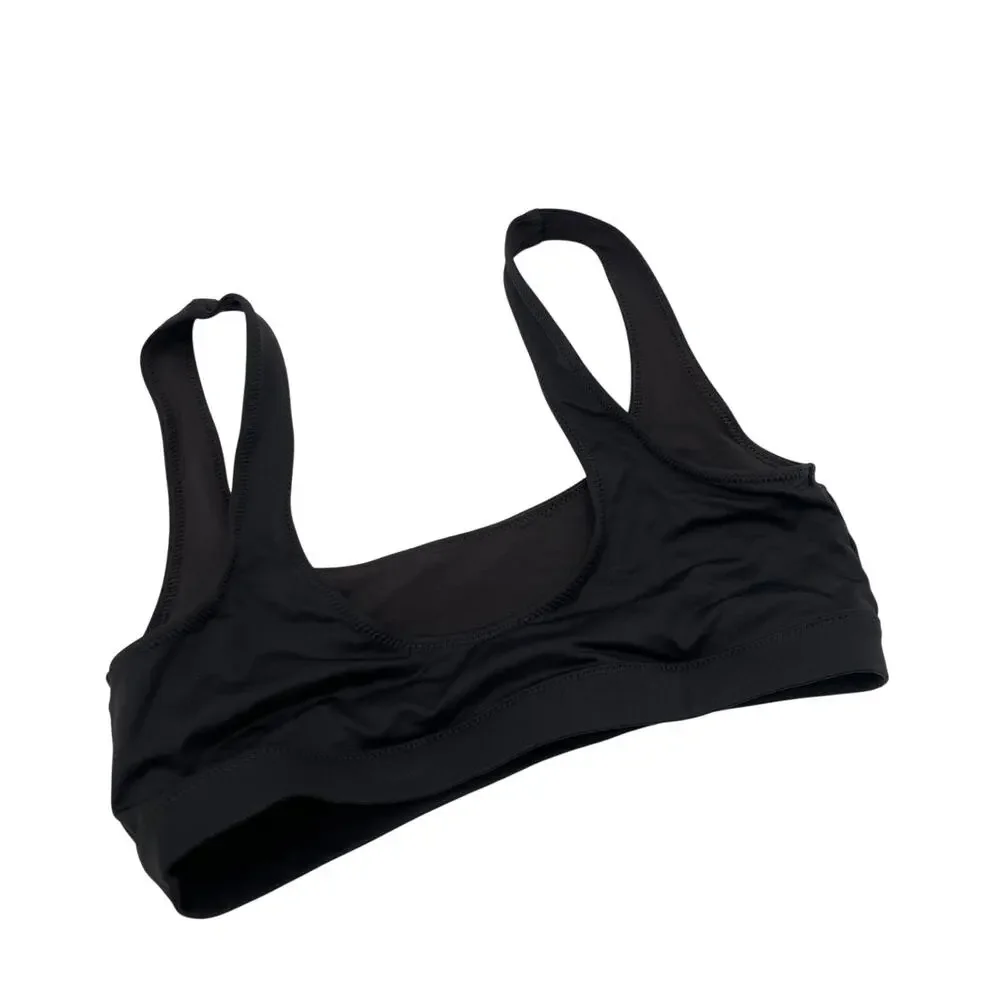 Skims black tank bikini top